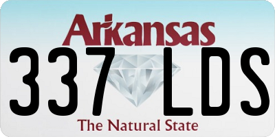 AR license plate 337LDS