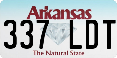 AR license plate 337LDT
