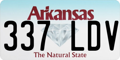 AR license plate 337LDV