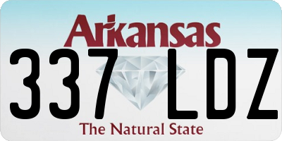 AR license plate 337LDZ