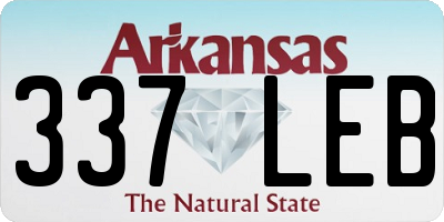 AR license plate 337LEB