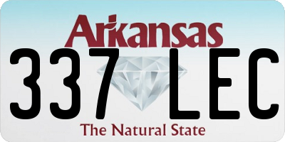 AR license plate 337LEC