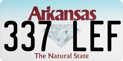 AR license plate 337LEF