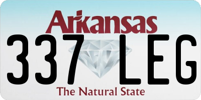 AR license plate 337LEG