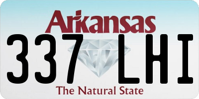 AR license plate 337LHI