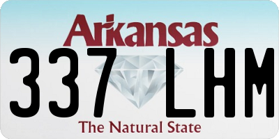 AR license plate 337LHM