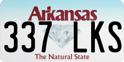 AR license plate 337LKS