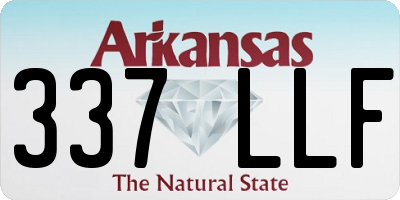 AR license plate 337LLF