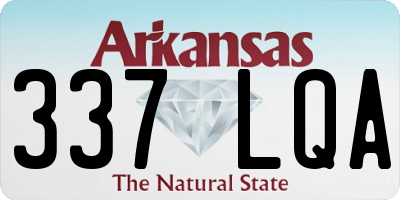 AR license plate 337LQA
