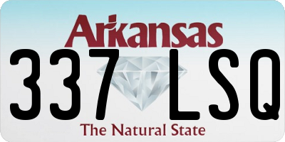 AR license plate 337LSQ