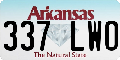 AR license plate 337LWO