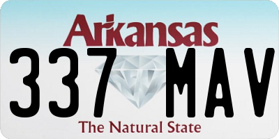 AR license plate 337MAV