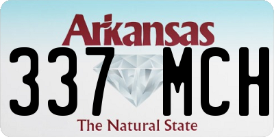 AR license plate 337MCH