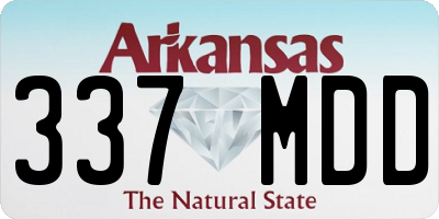 AR license plate 337MDD