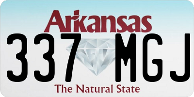 AR license plate 337MGJ
