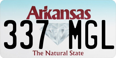 AR license plate 337MGL