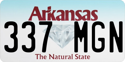 AR license plate 337MGN