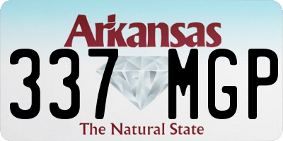 AR license plate 337MGP