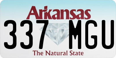 AR license plate 337MGU