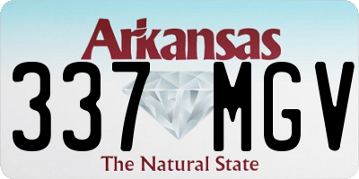 AR license plate 337MGV