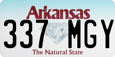 AR license plate 337MGY