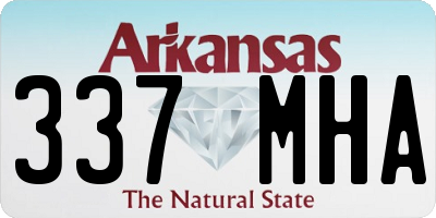 AR license plate 337MHA