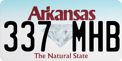 AR license plate 337MHB