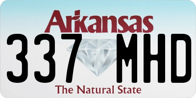 AR license plate 337MHD
