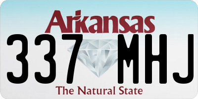 AR license plate 337MHJ
