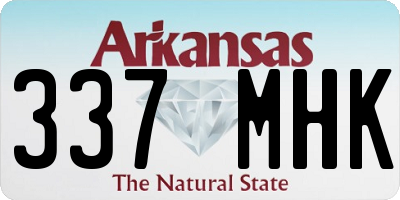 AR license plate 337MHK