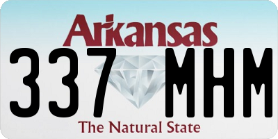 AR license plate 337MHM