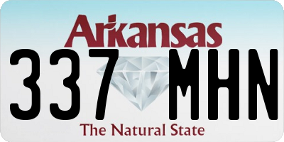 AR license plate 337MHN