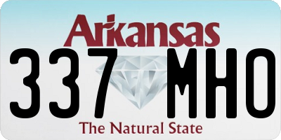 AR license plate 337MHO