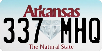 AR license plate 337MHQ