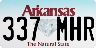 AR license plate 337MHR