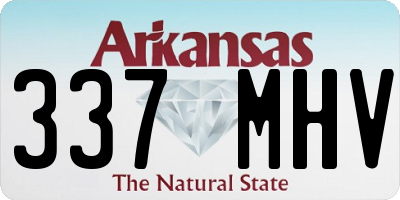 AR license plate 337MHV
