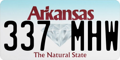 AR license plate 337MHW