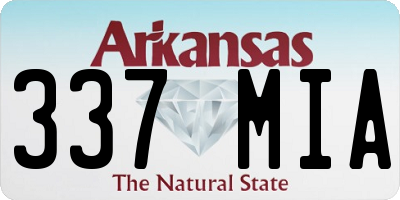 AR license plate 337MIA