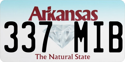 AR license plate 337MIB