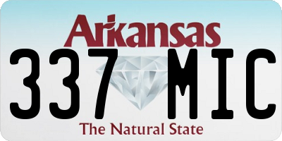 AR license plate 337MIC