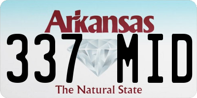 AR license plate 337MID