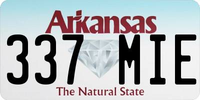 AR license plate 337MIE