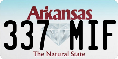 AR license plate 337MIF
