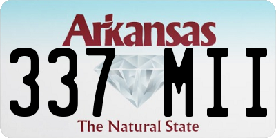 AR license plate 337MII