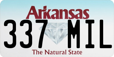 AR license plate 337MIL