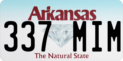 AR license plate 337MIM
