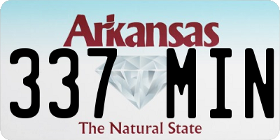 AR license plate 337MIN