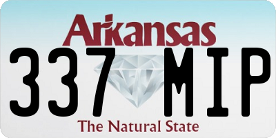 AR license plate 337MIP