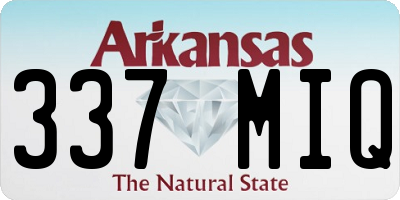 AR license plate 337MIQ