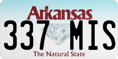 AR license plate 337MIS